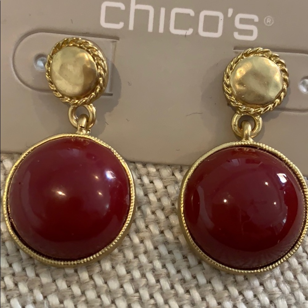 ❤️Chico’s Merlot Earrings